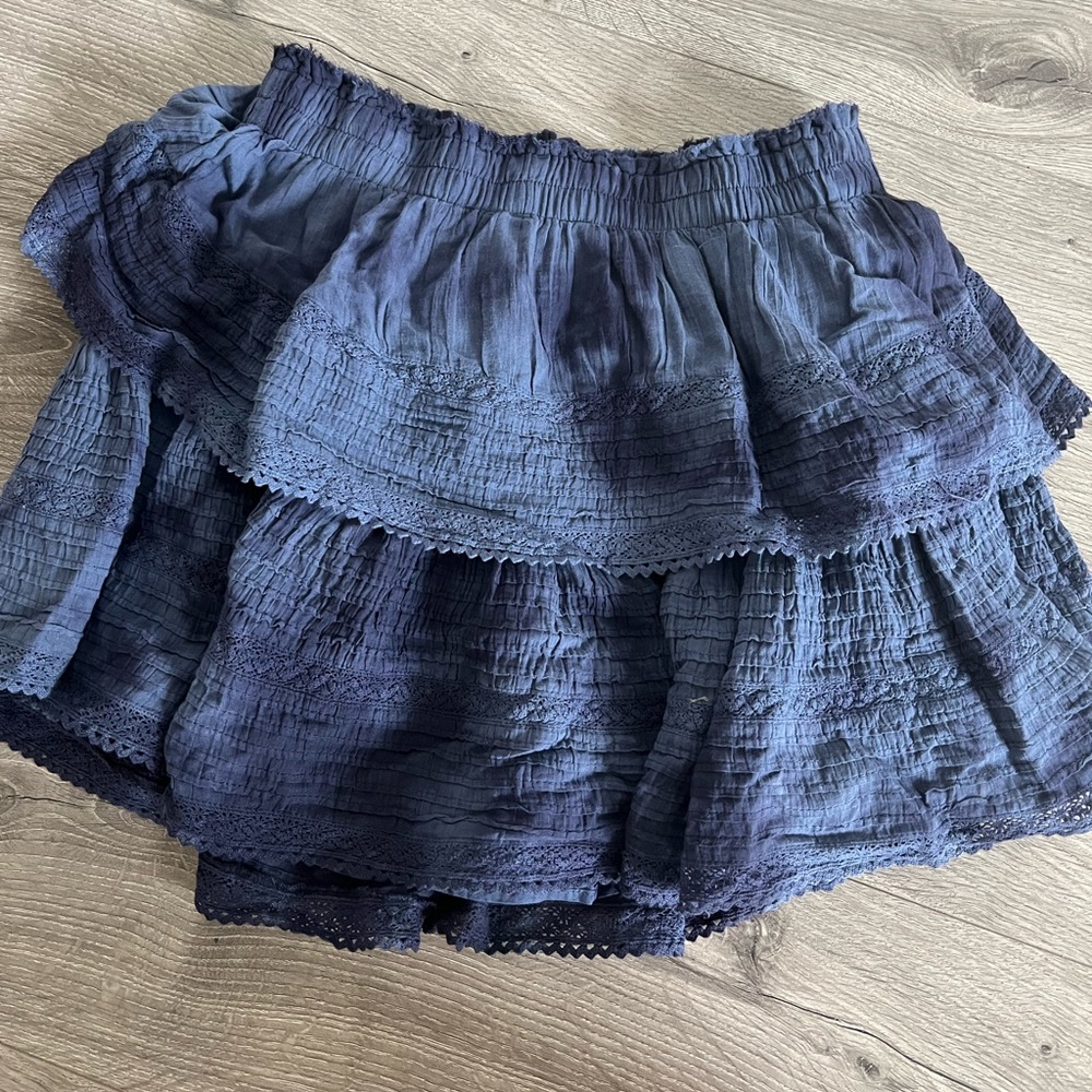 Aerie Textured Lace Ruffle Mini Skirt. New with tags